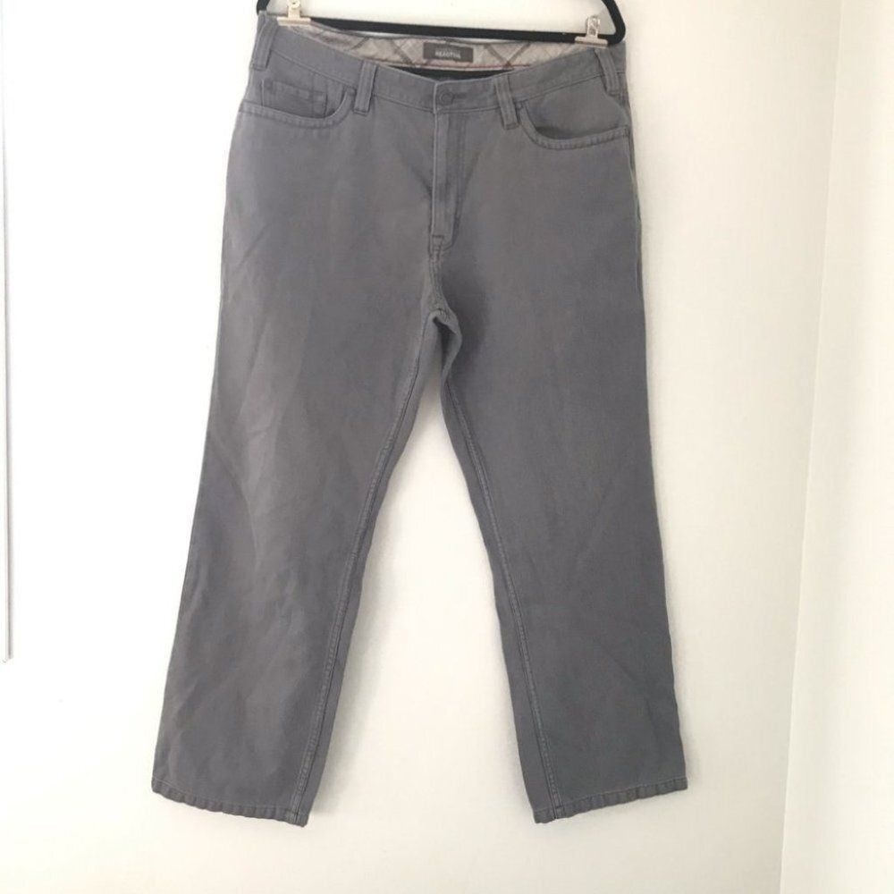 NWOT Kenneth Cole Reaction Gray Relaxed Fit Men Pants Size 36